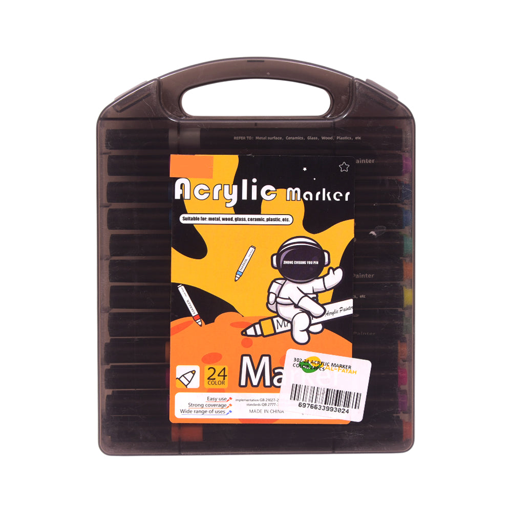 302-24 ACRYLIC MARKER COLOR 24PCS