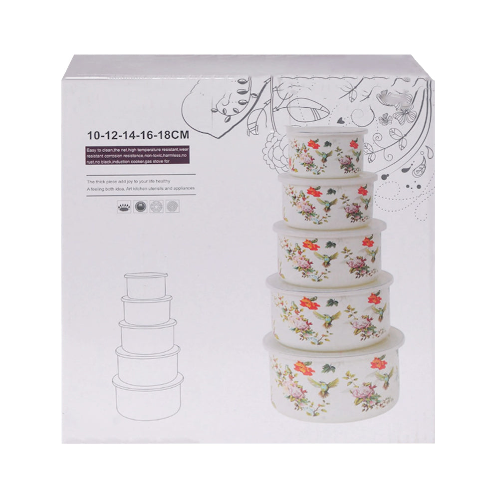 BOWL SET 5PC WITH LID YE-GBW10 AE