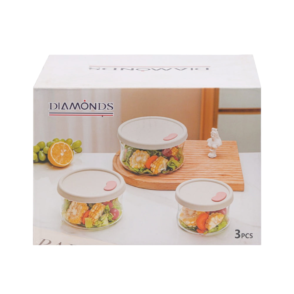 BOWL SET 3PC DIAMONDS TW-7