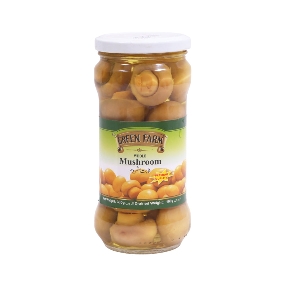 GREEN FARM MUSHROOMS WHOLE 330 GM
