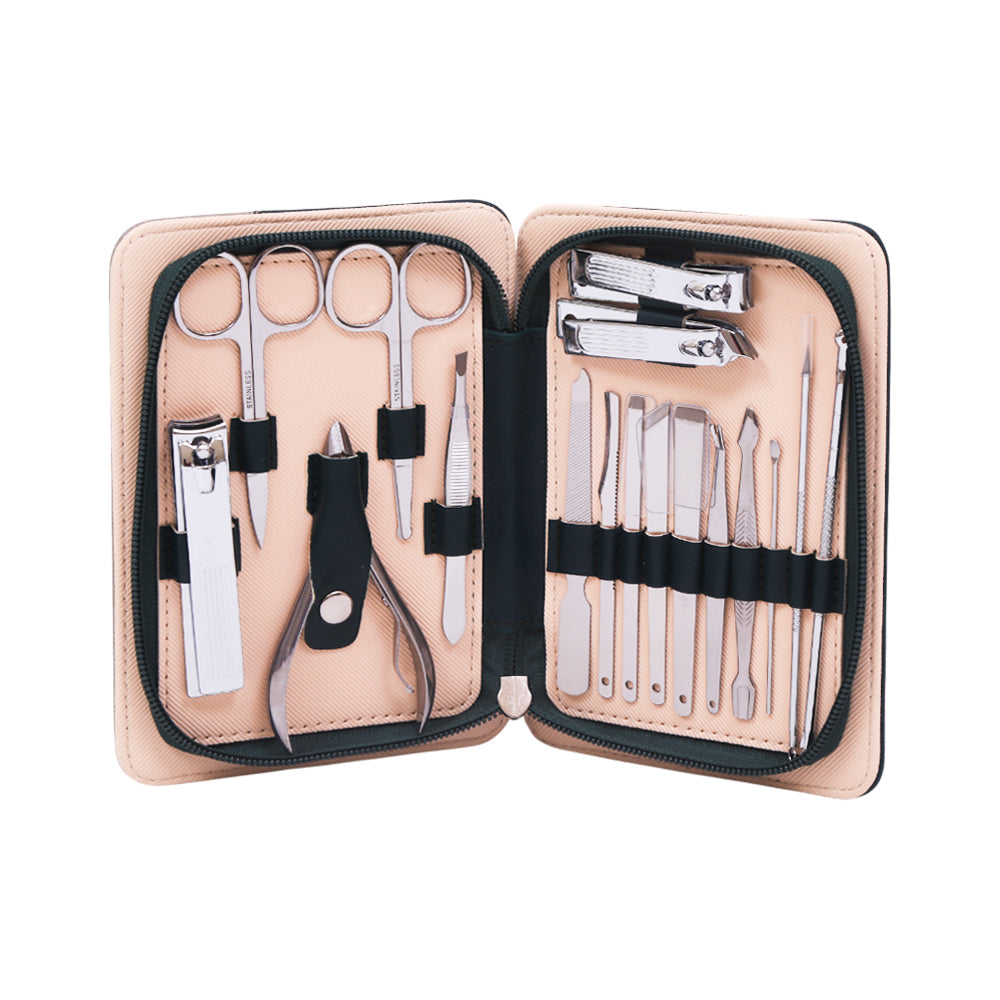MANICURE & PEDICURE SET 17PC T9020