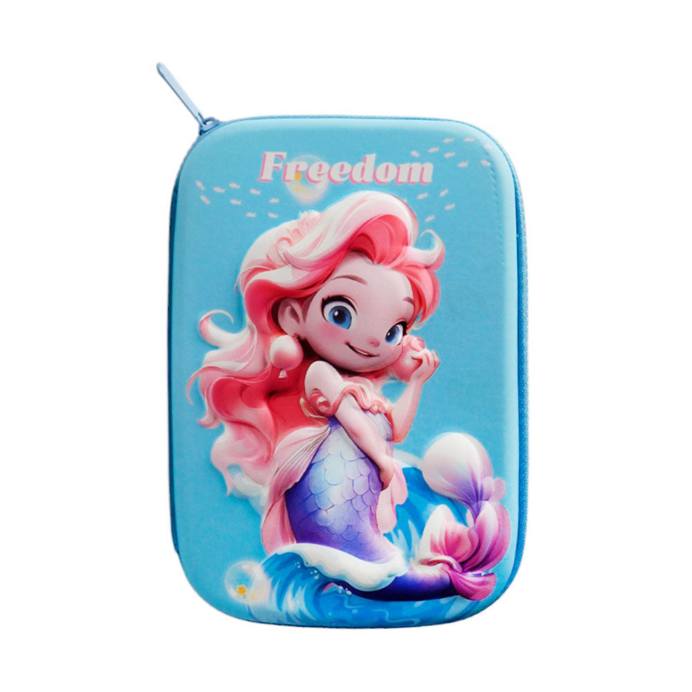 AA20 PENCIL POUCH FREEDON MERMAID EMBOSSED BIG