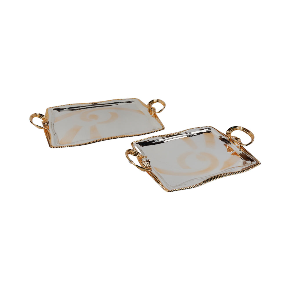 TRAY SET STEEL NAJIB 2PC NB4189