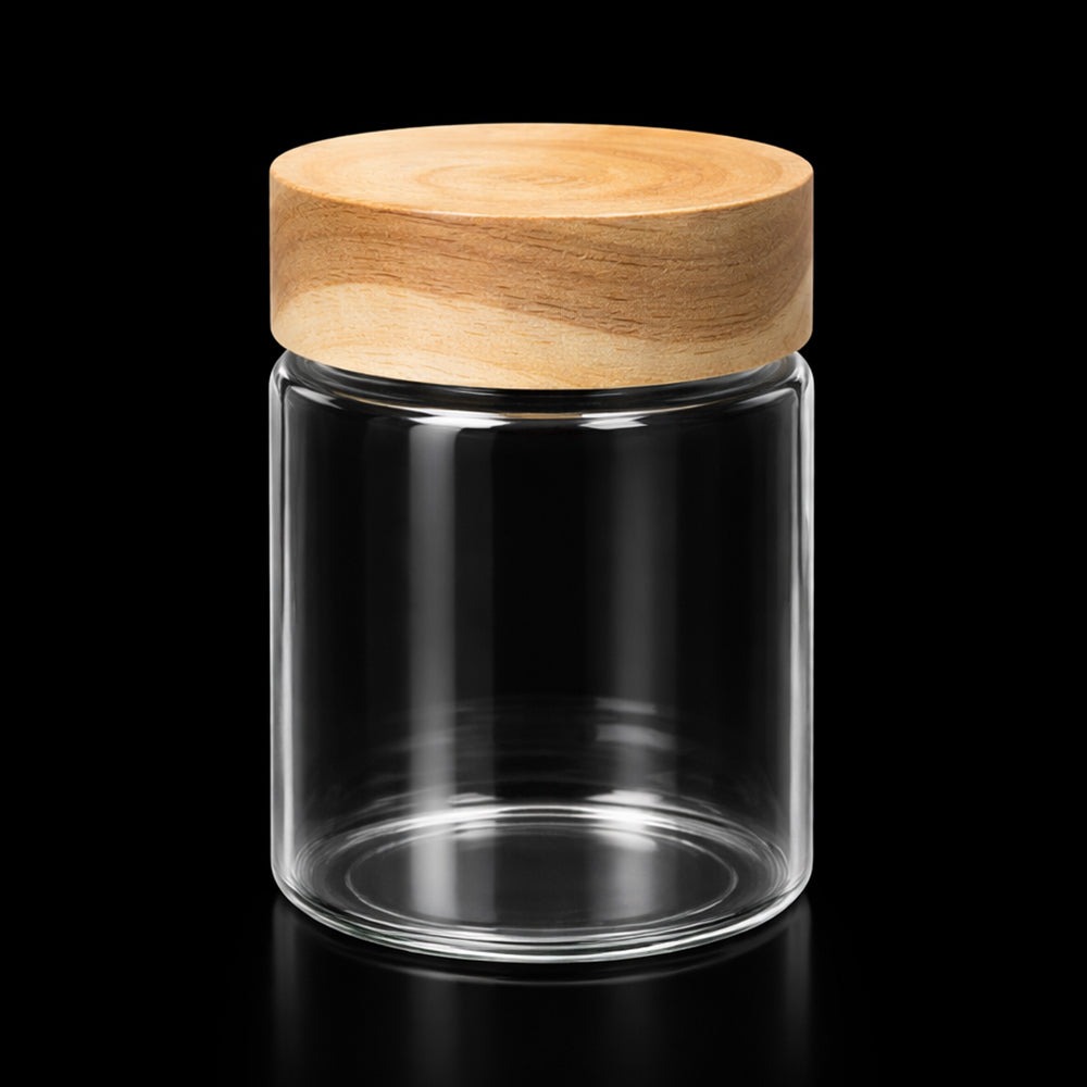 JAR ECHOU 350 ML WOODEN LID GPG80100