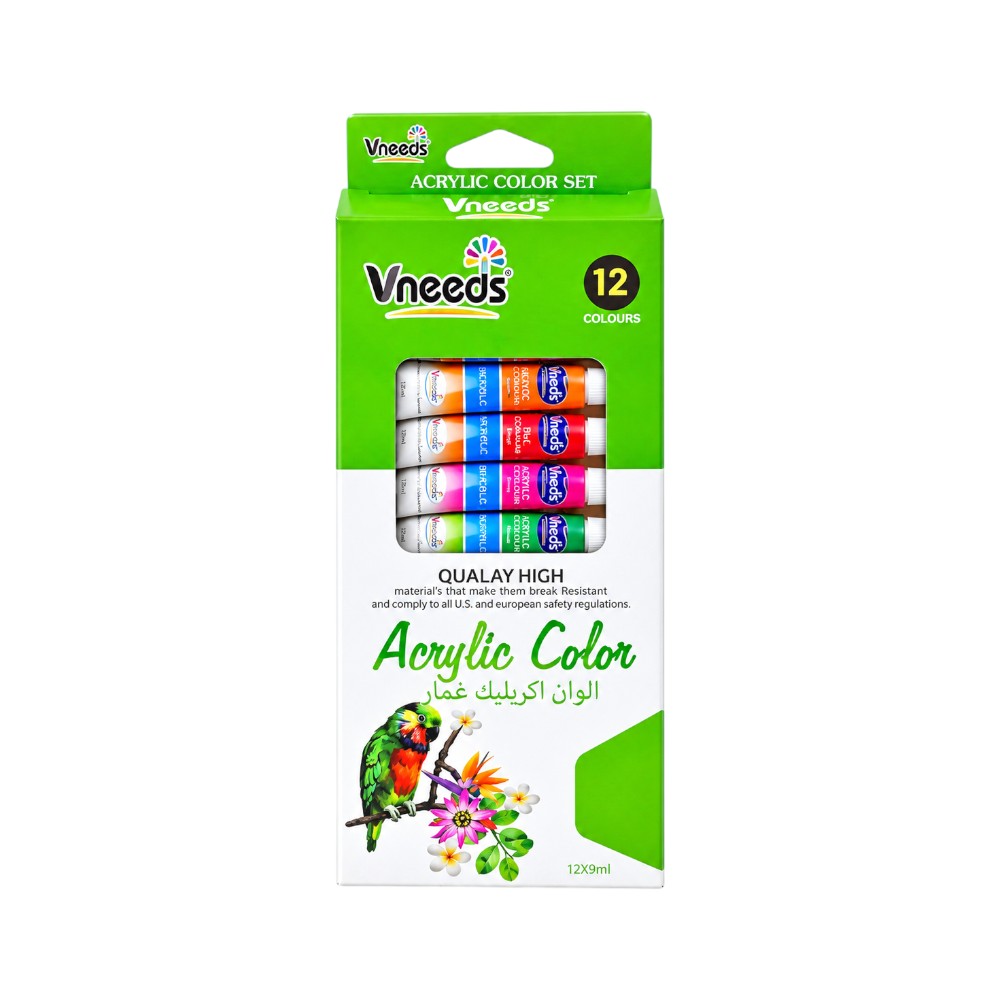 LH1812A ACRYLIC PAINT SET 12 CLR Z.B
