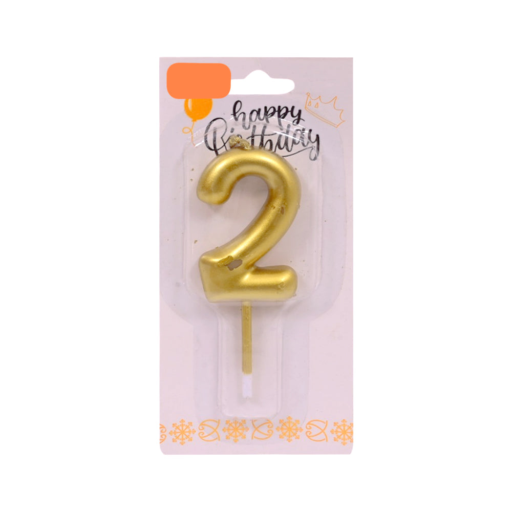 HBD NUMBER CANDLE GOLDEN N.B