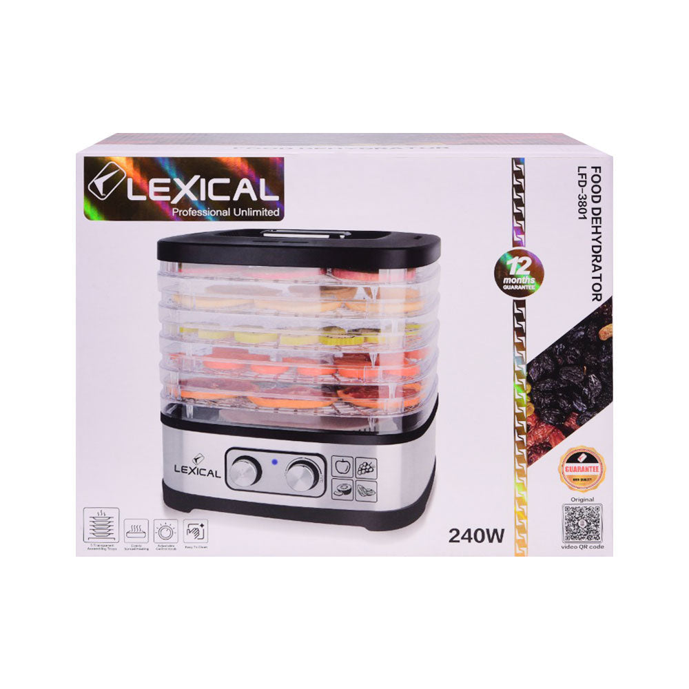 LEXICAL FOOD DEHYDRATOR 240W IR LFD-3801