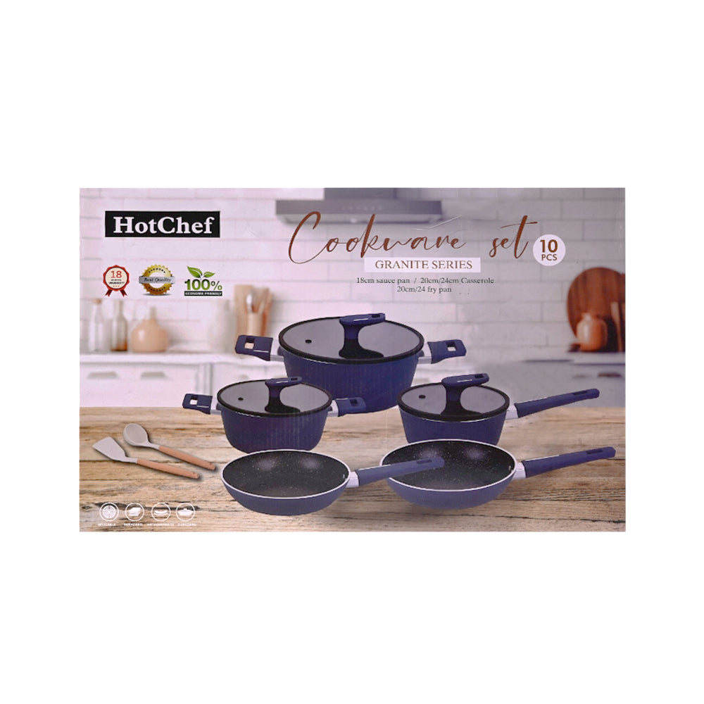 DAGCHI SET 10PC HOT CHEF NON STICK IR 61292/LYG199