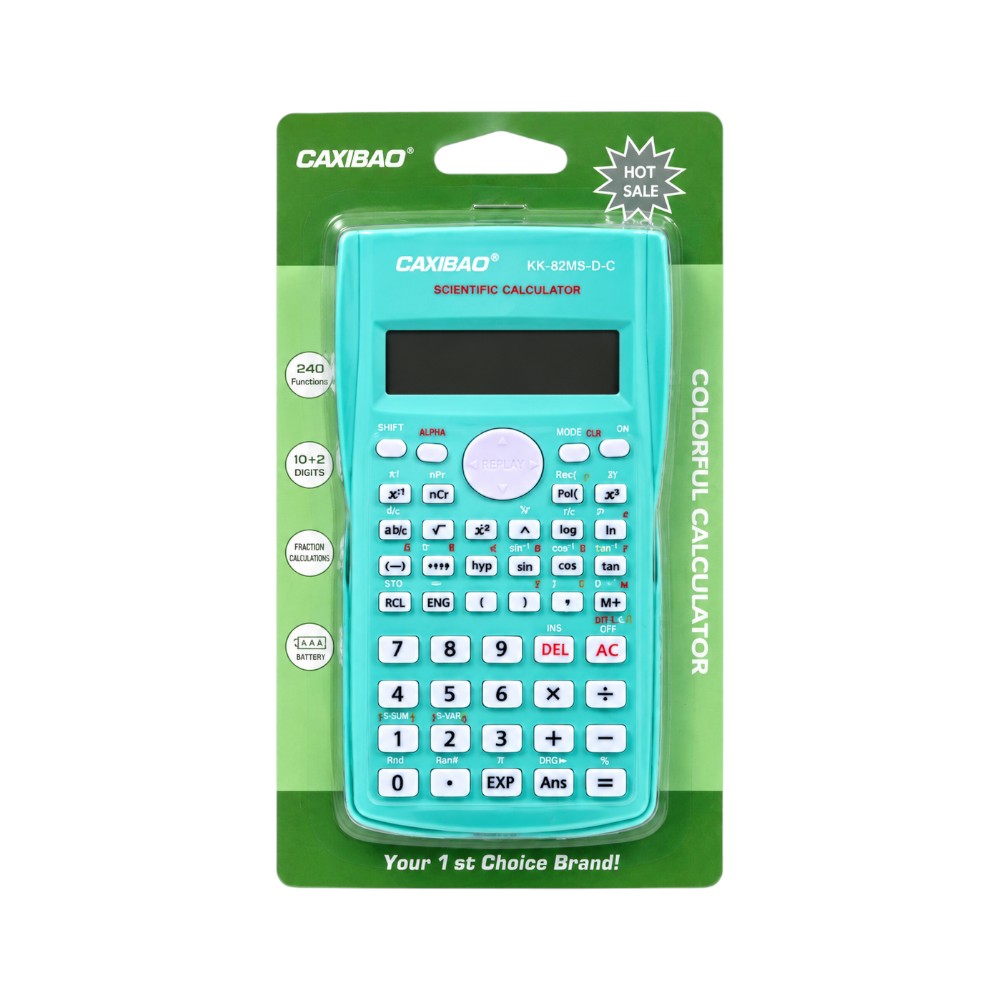 KK-82MS-D-C  CAXIBAO SCIENTIFIC CALCULATOR IN CARD IR