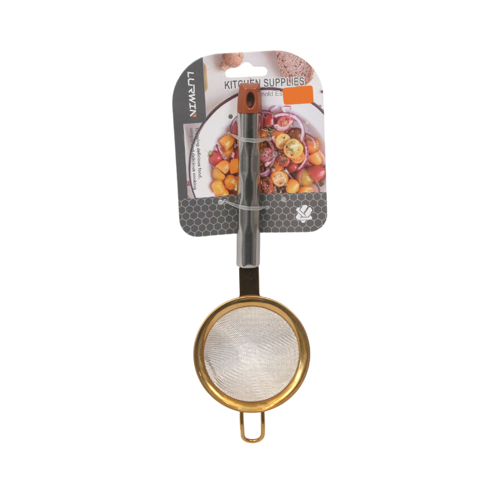 TEA STRAINER 8 CM LURWIN GOLDEN LY35265 ZIK