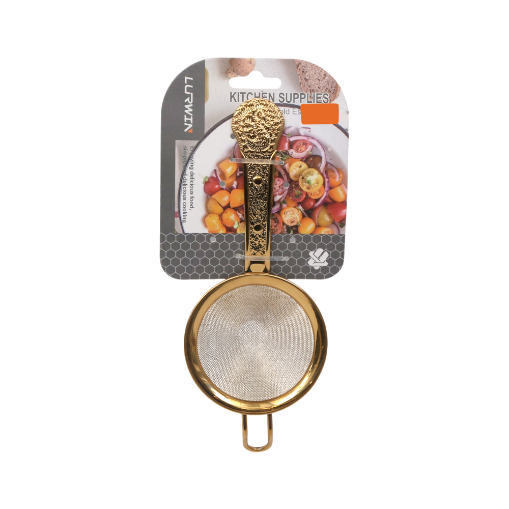 TEA STRAINER 8 CM LURWIN GOLDEN LY35275 ZIK