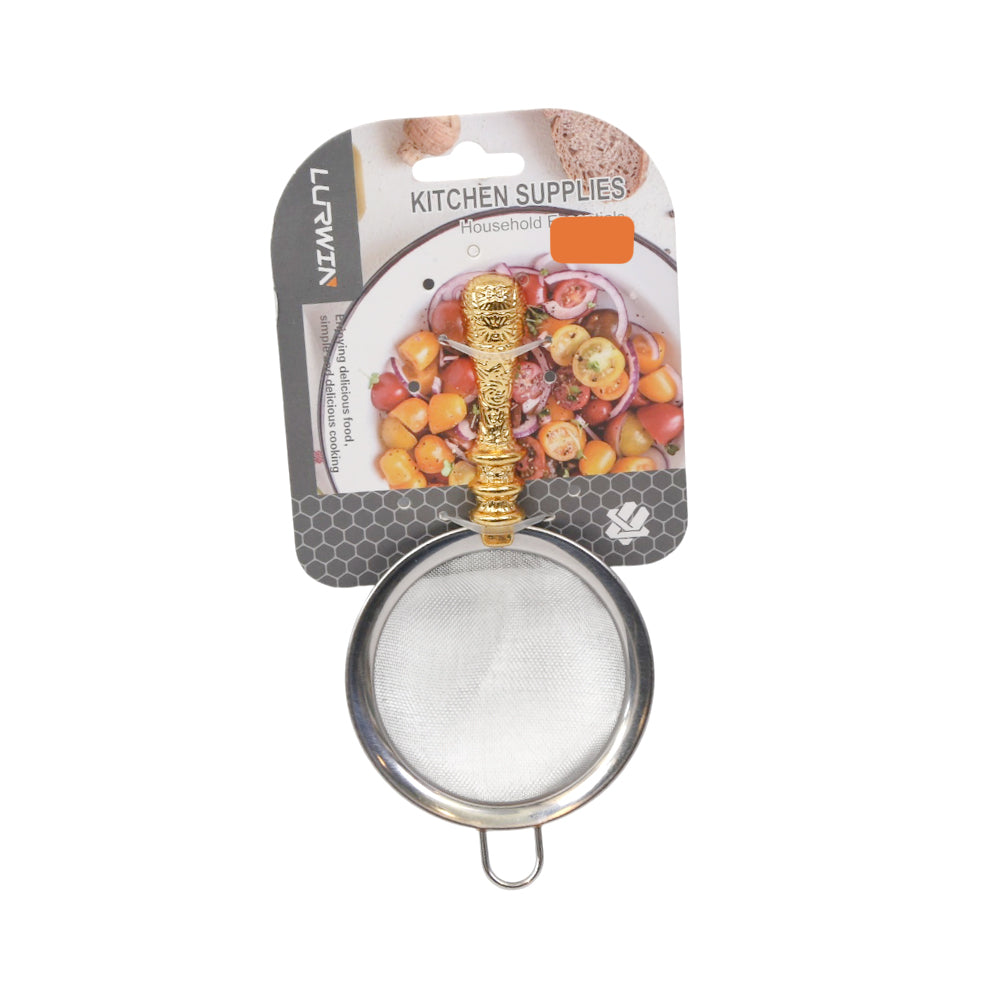 TEA STRAINER 8 CM LURWIN SILVER LY35302 ZIK