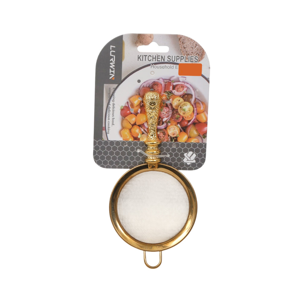 TEA STRAINER 8 CM LURWIN GOLDEN LY35305 ZIK