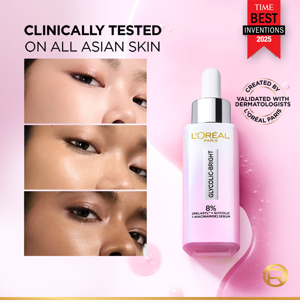 LOREAL GLYCOLIC BRIGHT ANTI DARK SPOT MELASYL SERUM 30ML