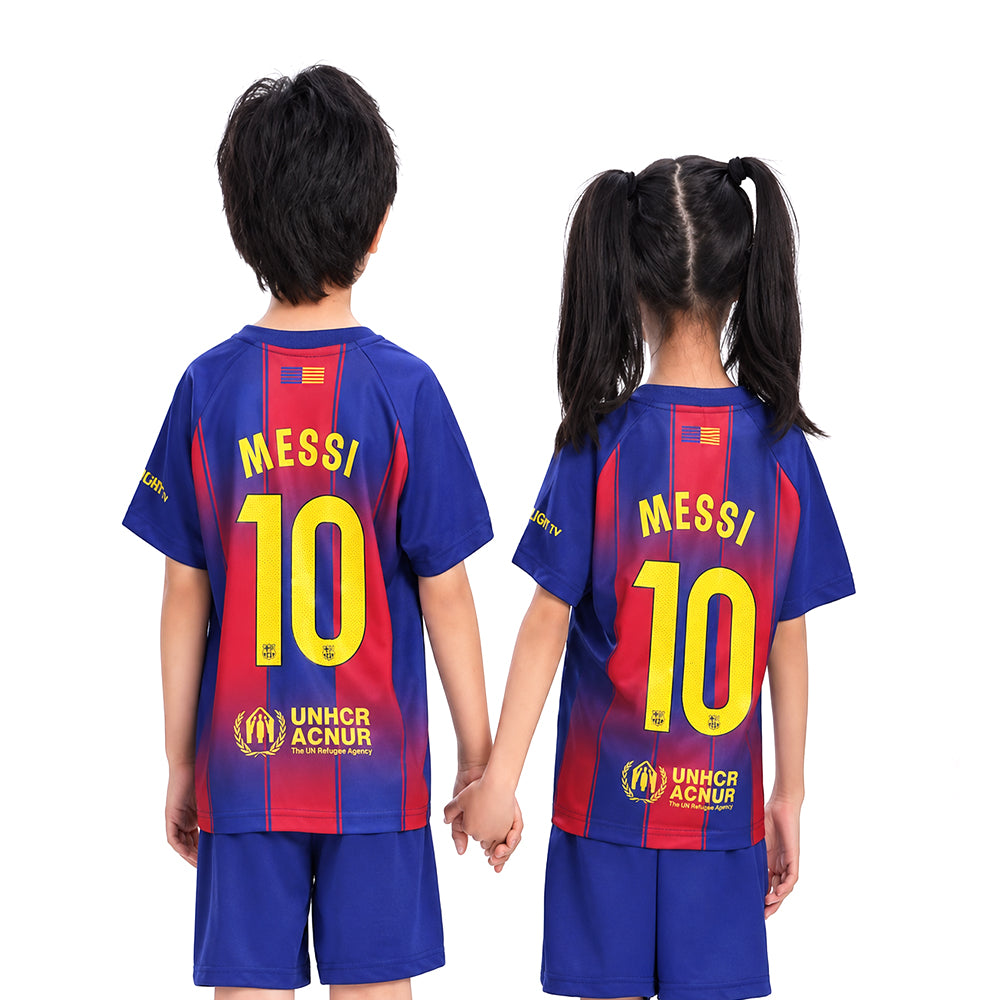 MESSI 2PC FOOT-BALL JERSEY NAVY/RED IRS-26 2-3 YEAR 007
