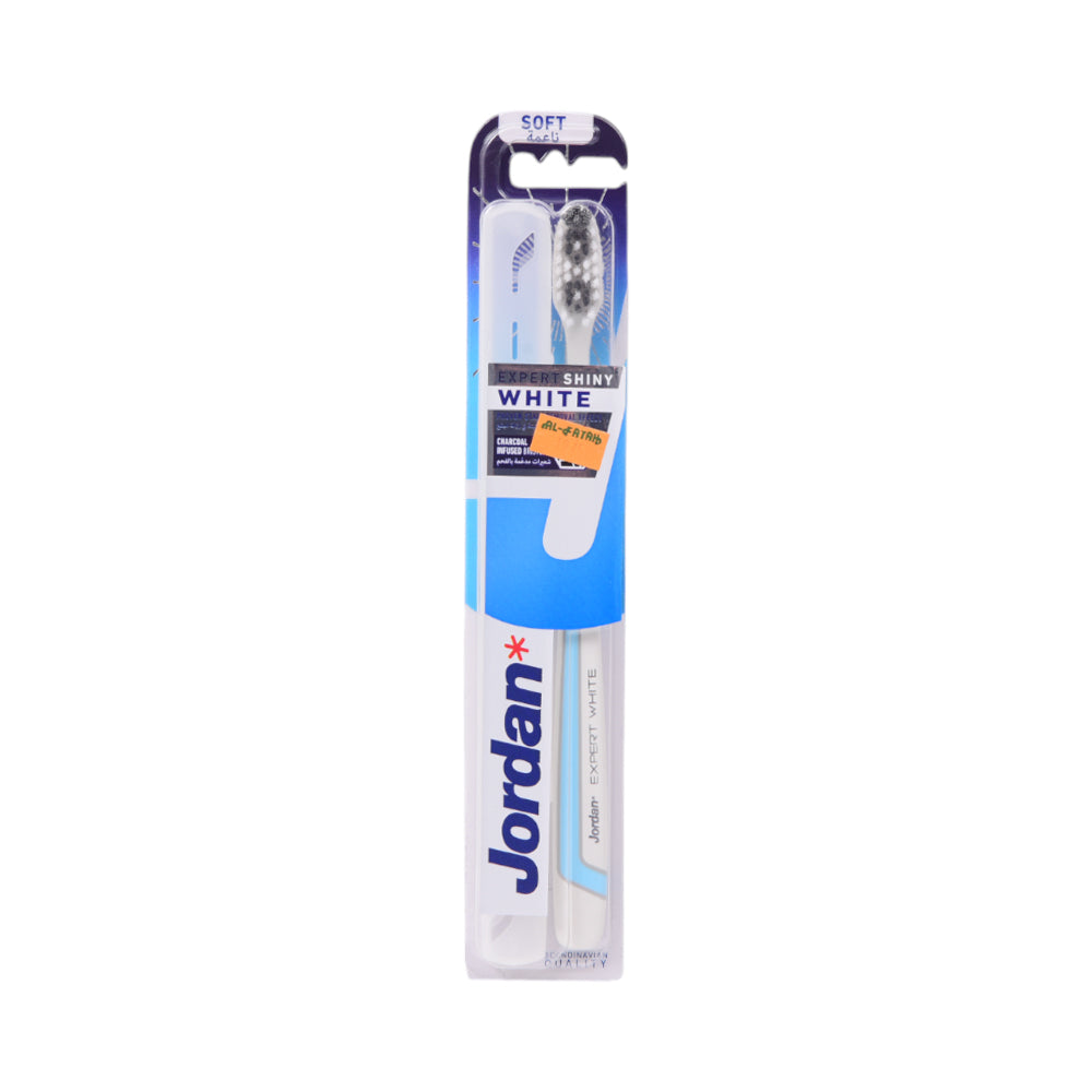 JORDAN CLINIC SHINY WHITE SOFT W/HC TOOTH BRUSH