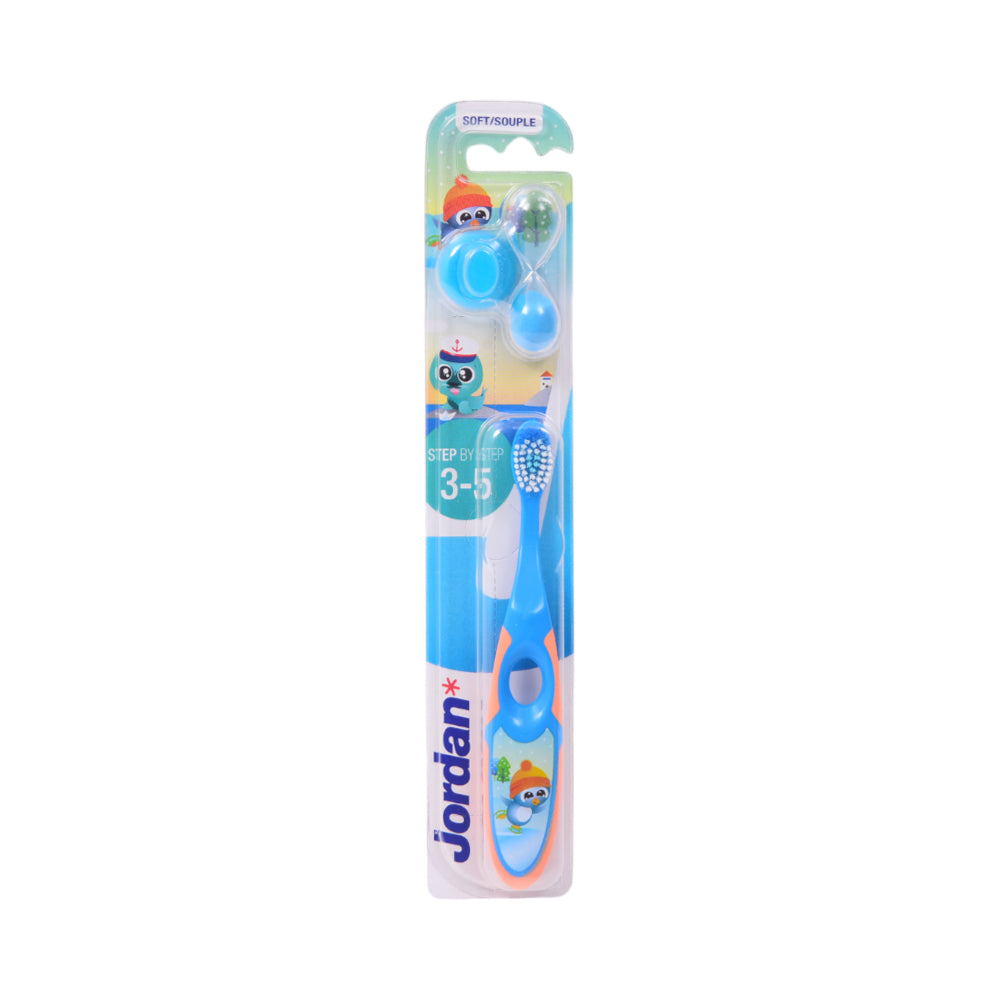 JORDAN TOOTH BRUSH TRAVEL CAP 3-5 SOFT