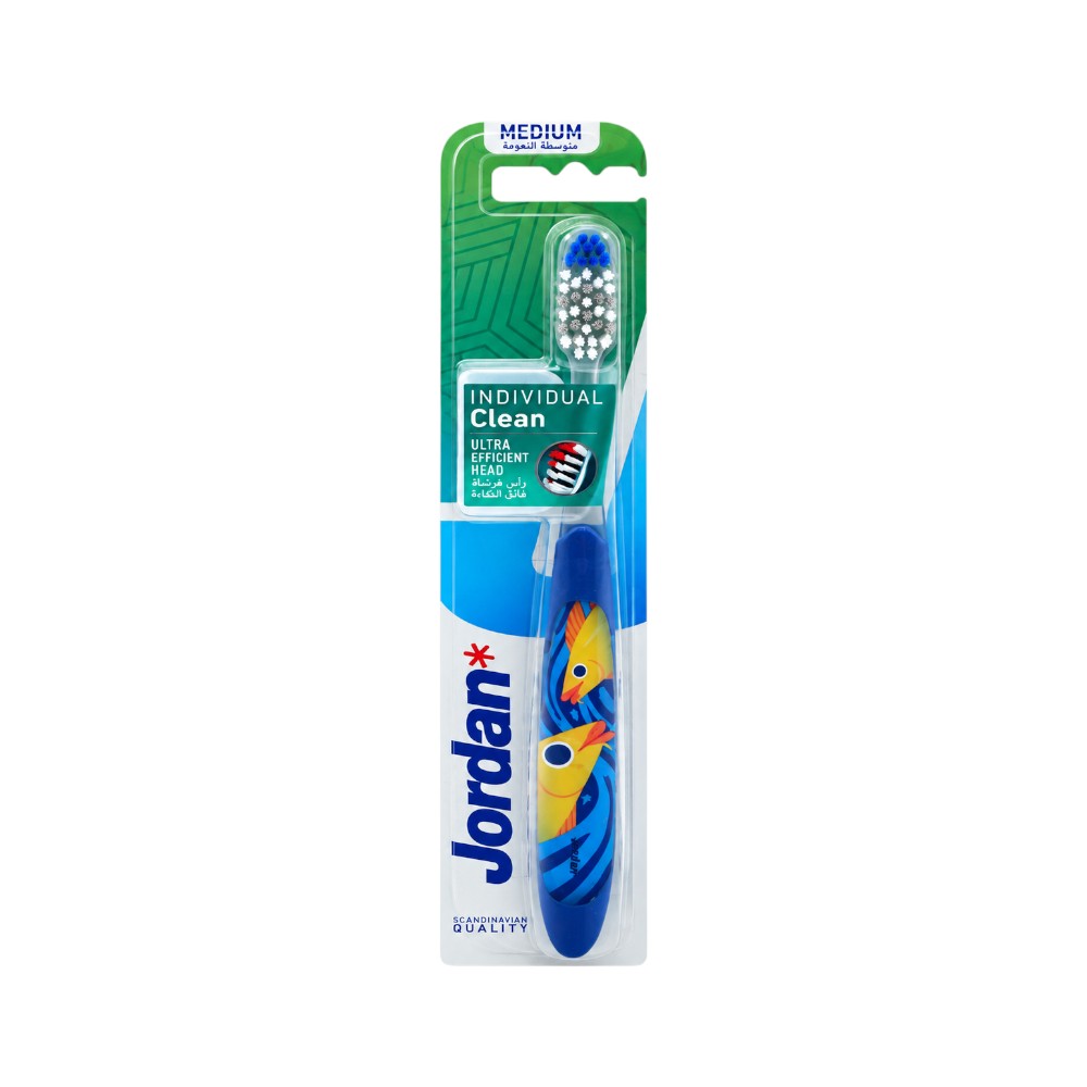 JORDAN INDIVIDUAL CLEAN MEDIUM TOOTH BRUSH