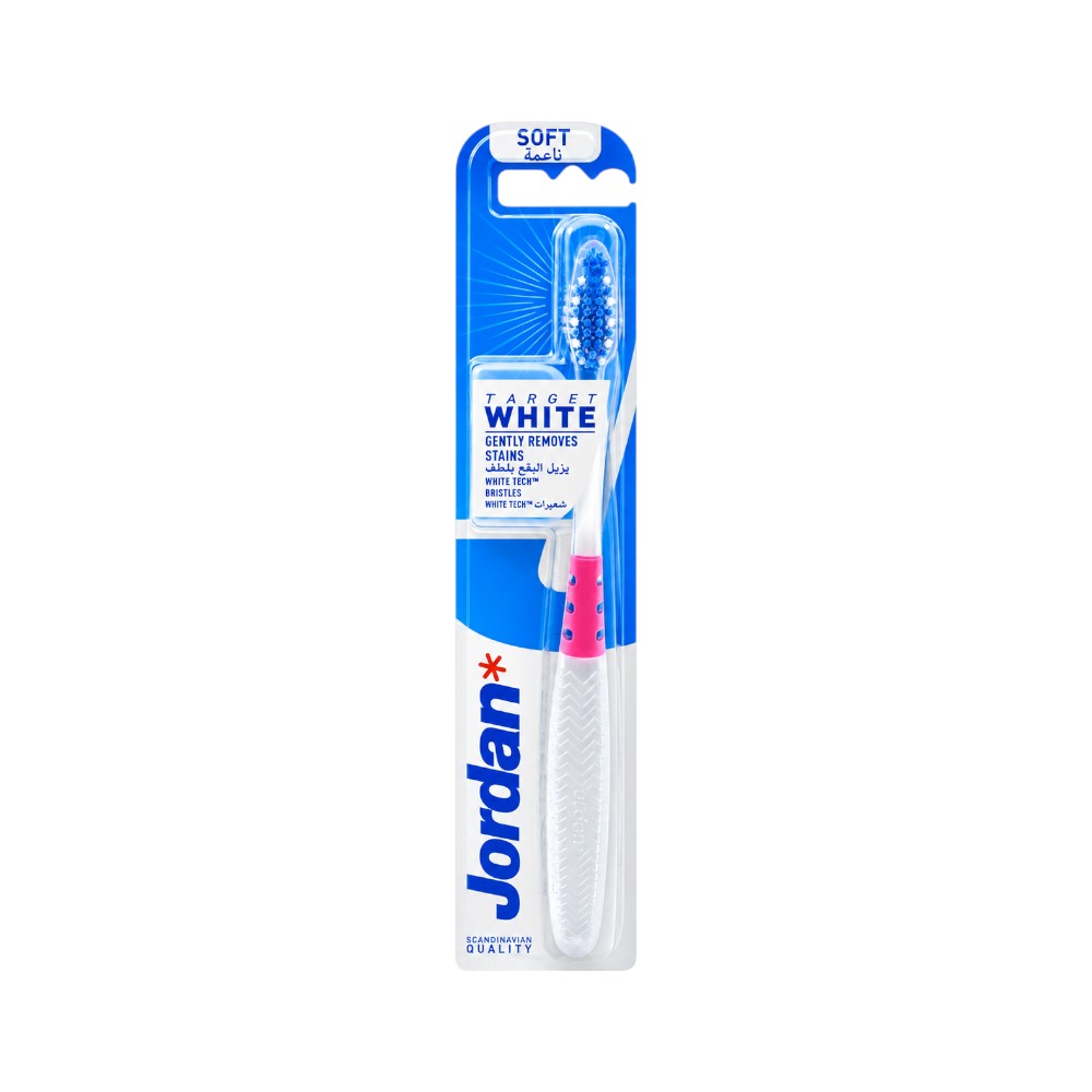 JORDAN TOOTH BRUSH TARGET WHITE SOFT PC