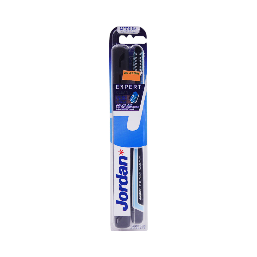JORDAN TOOTH BRUSH EXPERT CLEAN WITH HYGIENE TRAVEL CASE MED