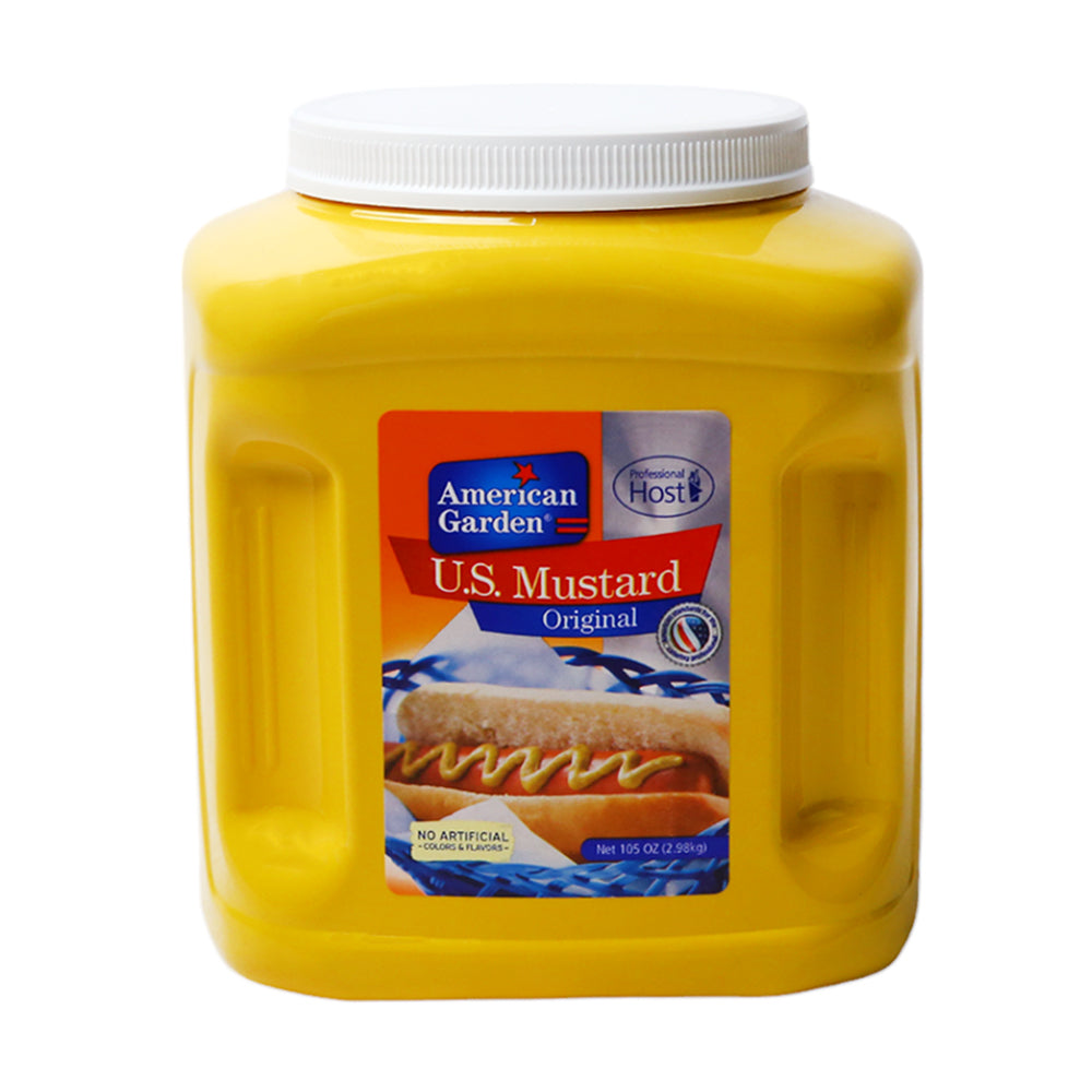 AMERICAN GARDEN U.S MUSTARD ORIGINAL GALLON 2.98 KG