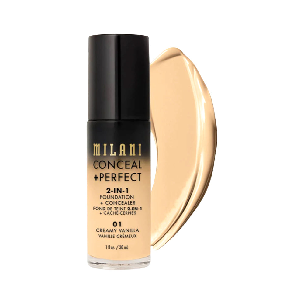 MILANI CONCEALER FOUNDATION 2 IN 1 01 CREAMY VANILLA 30 ML
