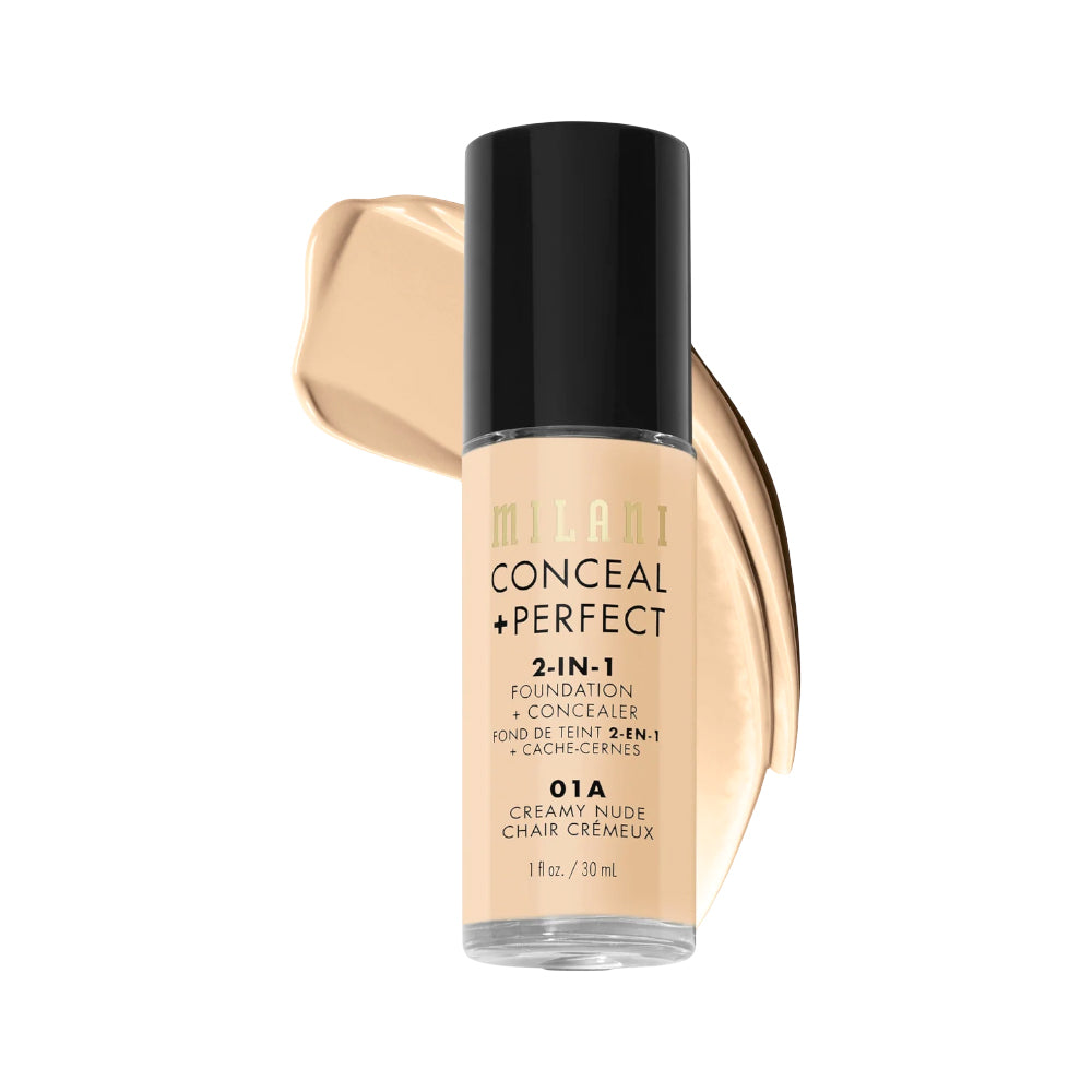 MILANI CONCEALER FOUNDATION 2 IN 1 01 A CREAMY NUDE 30 ML