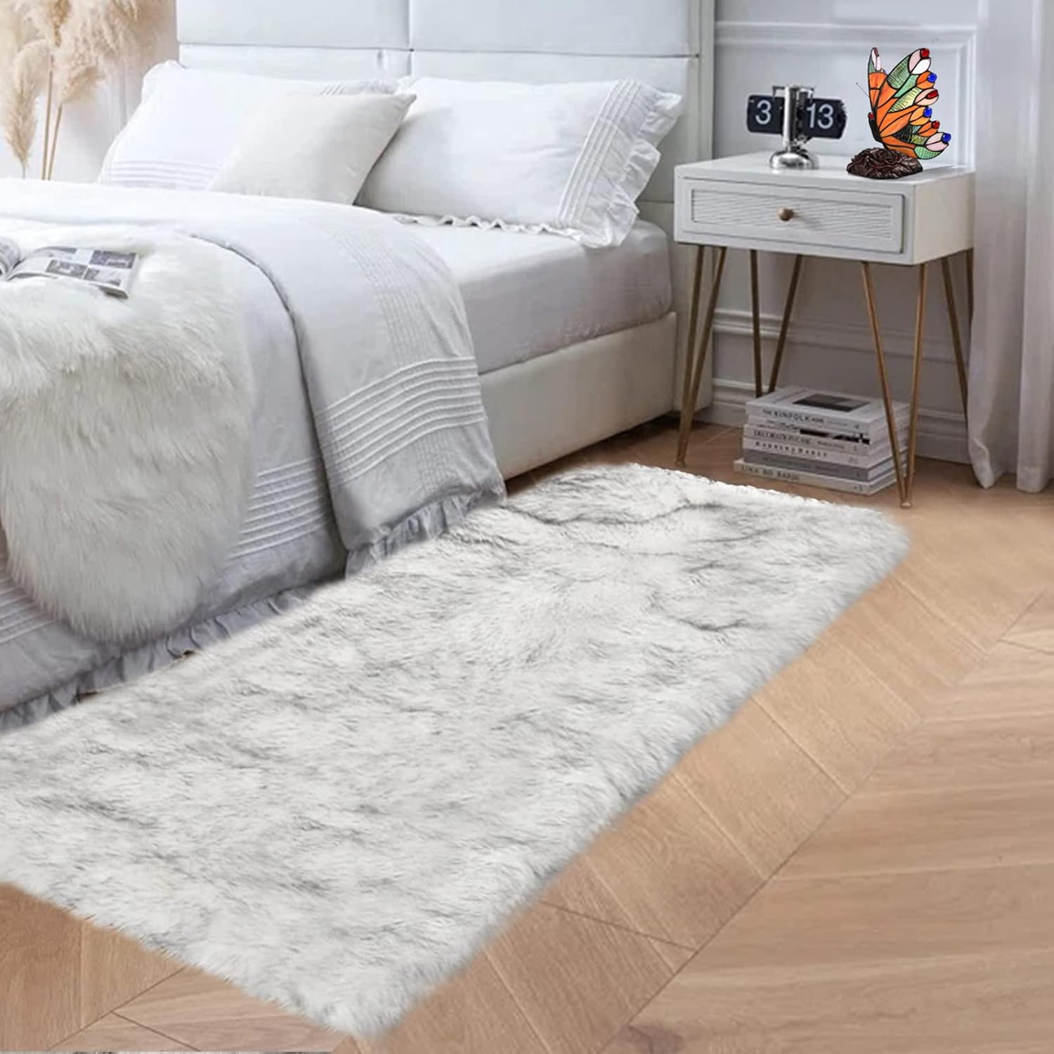 ORIENTAL FUR RUG 2X6