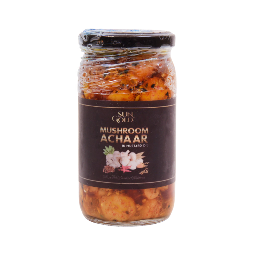 SUNGOLD MUSHROOMS ACHAR 570 GRAMS GLASS JAR