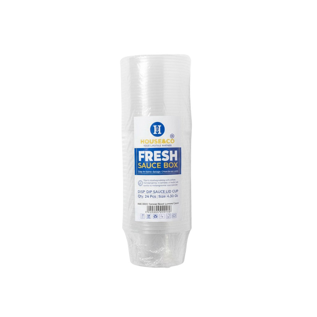HOUSE & CO. DISP. RND DIP SAUCE CLR 04