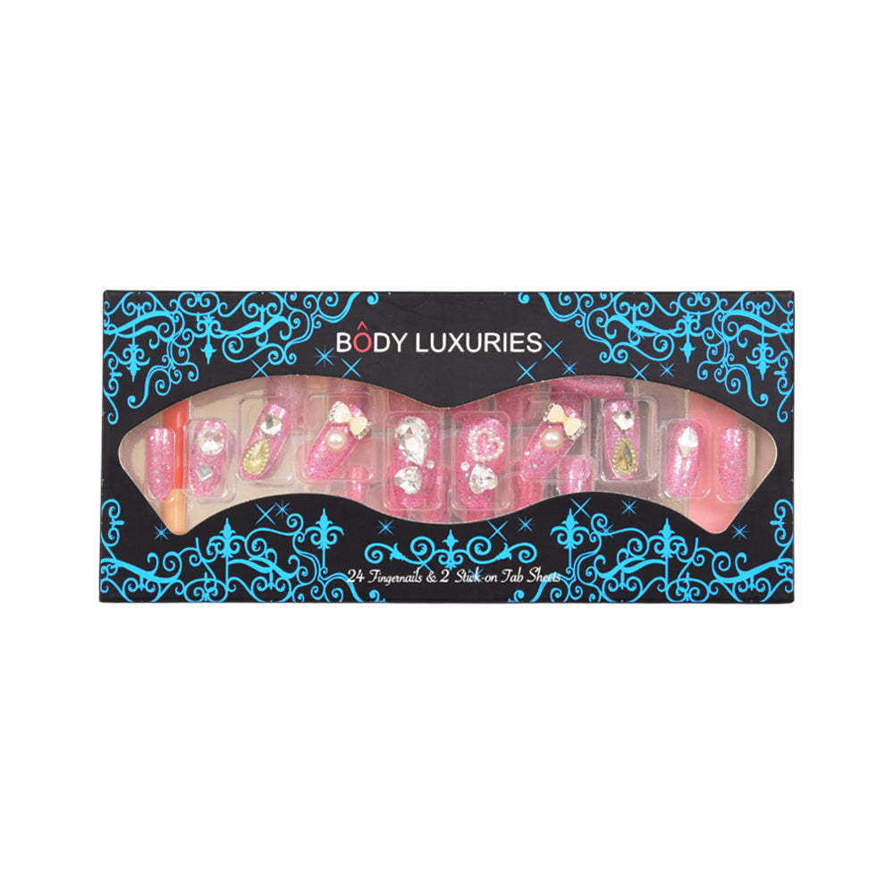 BODY LUXURIES FANCY NAIL 24PC PACK BN-302