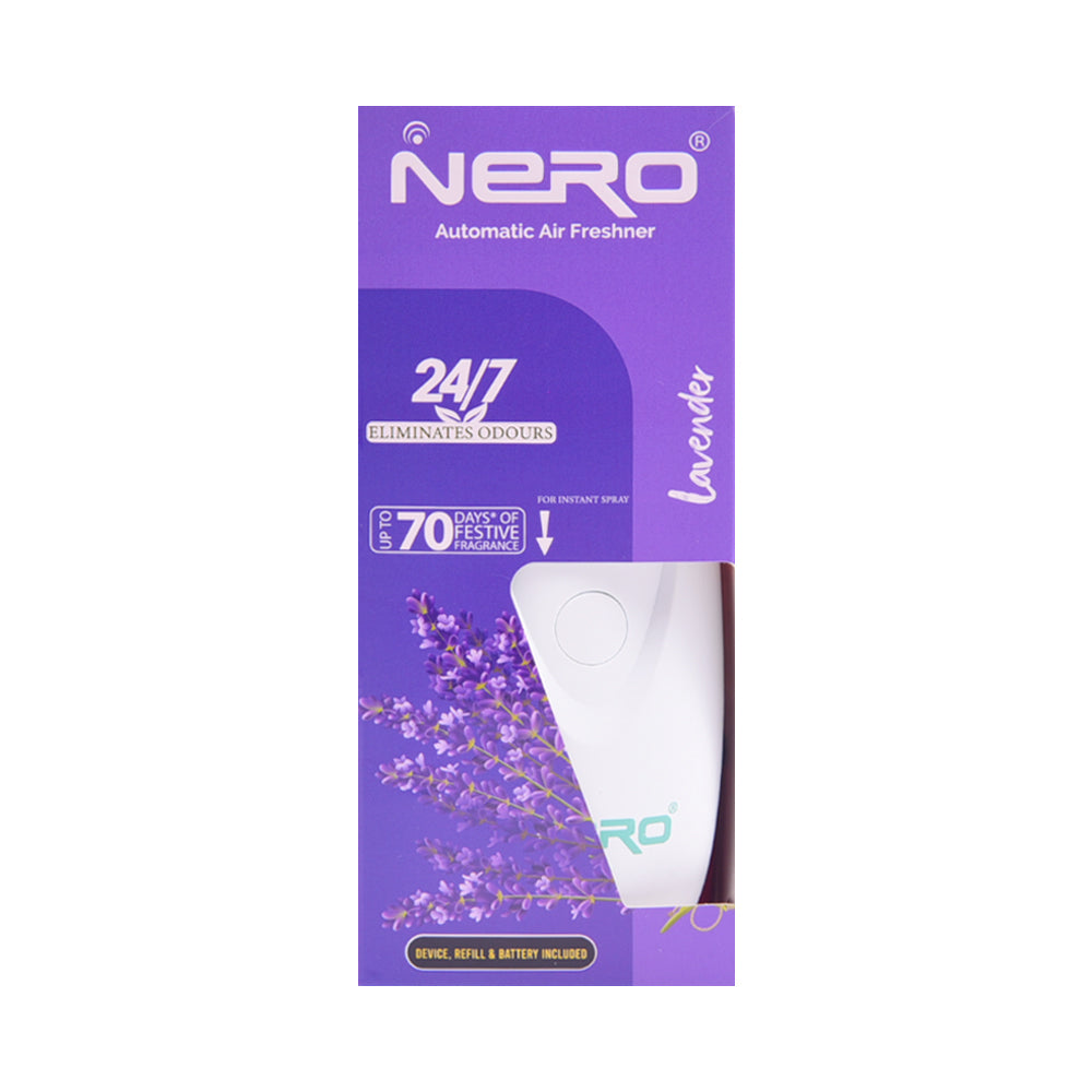 NERO AUTOMATIC AIR FRESHNER MACHINE & LAVENDER 250 ML REFILL