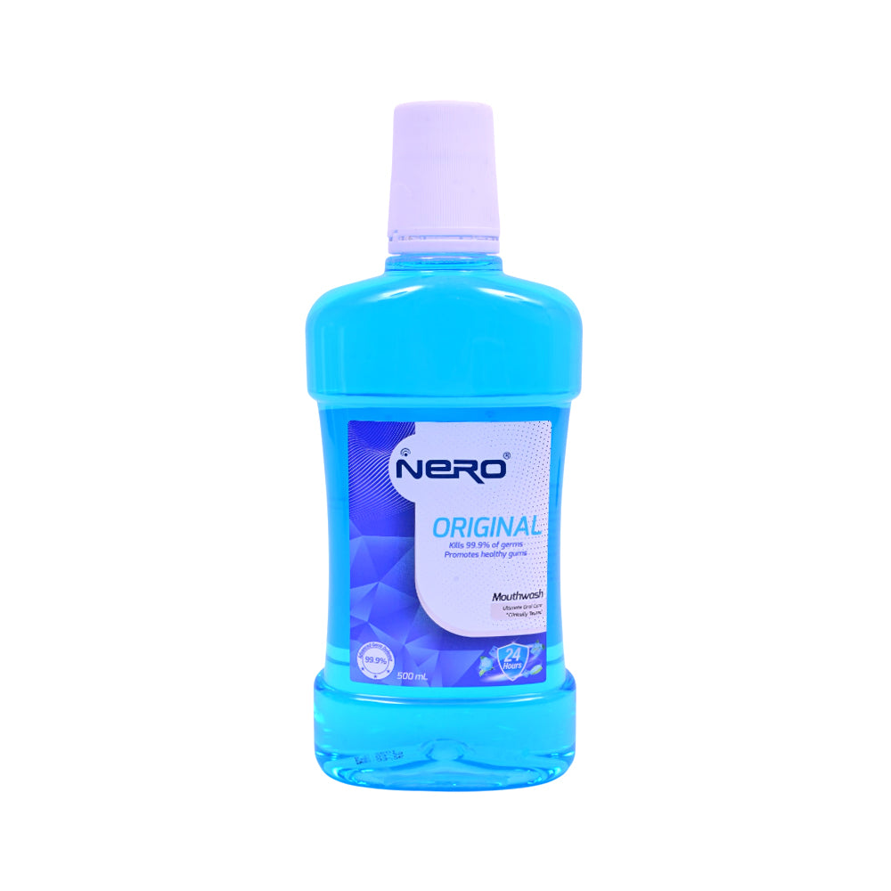 NERO MOUTHWASH ORIGINAL KILLS 99.9% OF GERMS PROMOTES HEALTH