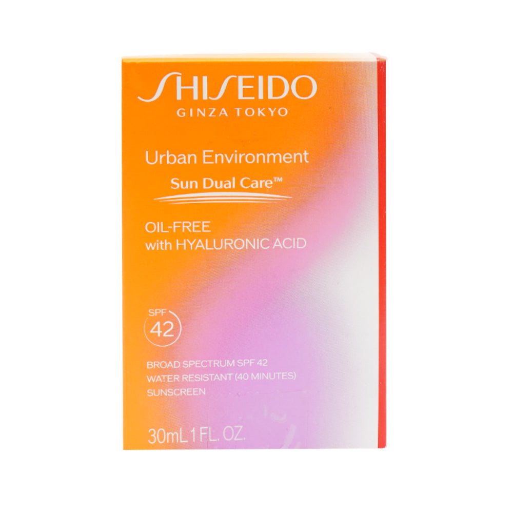 SHISEIDO URBAN ENVIRMENT SUN DUAL CARE OIL FREE WITH HYALURO