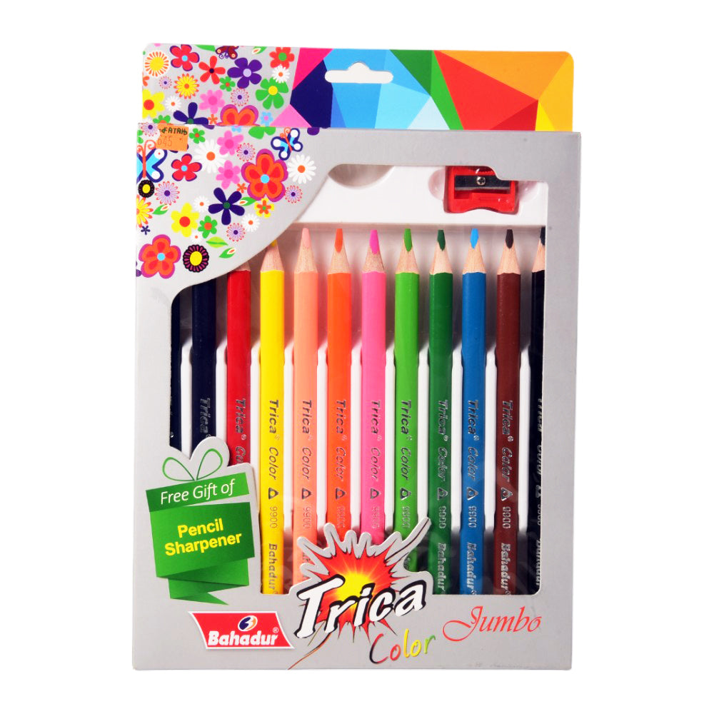 BAHADUR COLOR PENCIL JUMBO 12PC 5236