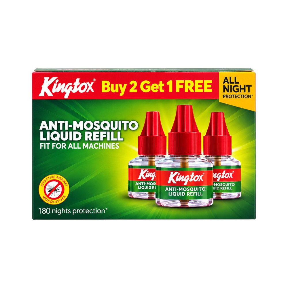 KINGTOX LIQUID REFILL PACK OF 3 180 NIGHTS 45 ML