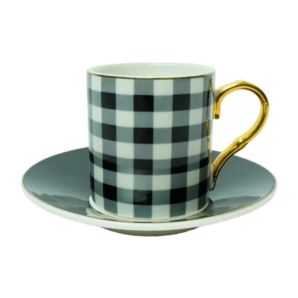 KEHWA CUP & SAUCER SET 6PC ROYAL BISTRO 9312