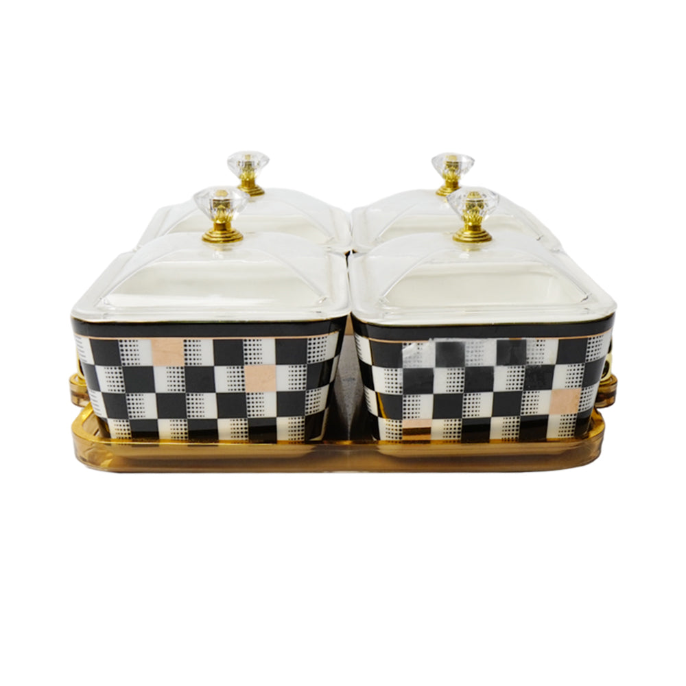 DISH DRY FRUIT 4PC ROYAL BISTRO 9167