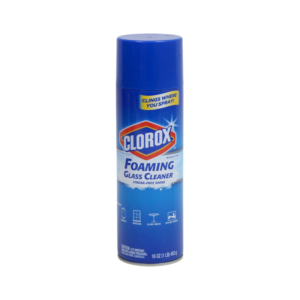 CLOROX GLASS CLEANER FOAMING BLEACH FREE 453 GM