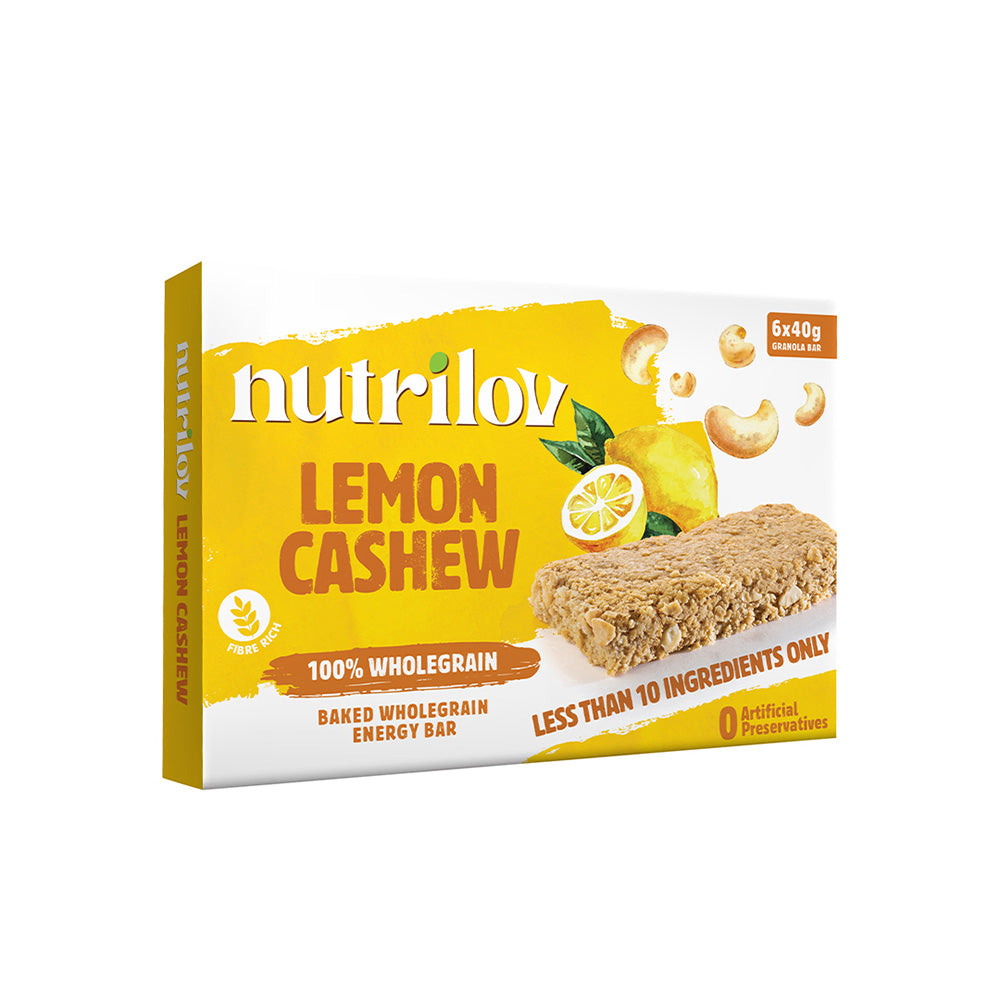 Nutri Lov Nutrlov Lemon Cashew 6 Bar