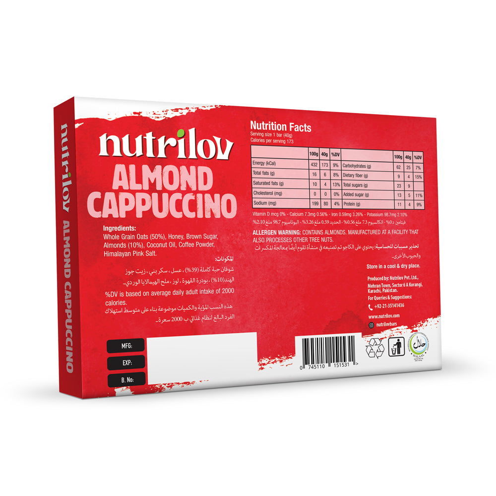 Nutri Lov Nutrilov Almond Cappucino 6 Bar
