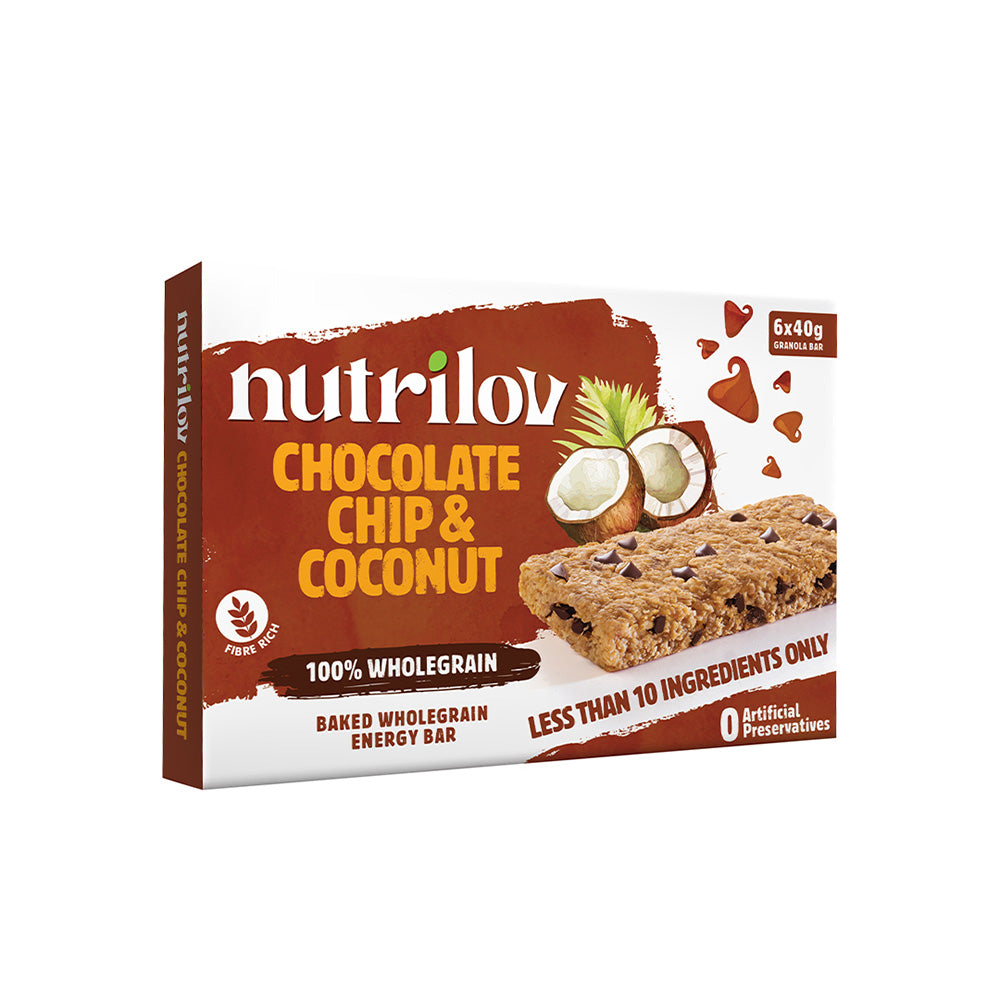 Nutri Lov Nutrilov Chocolate Chip & Coconut 6 Bar