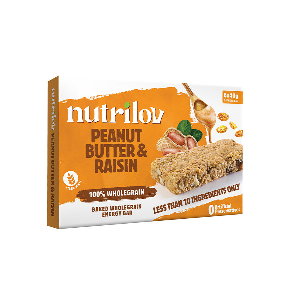 Nutri Lov Nutrilov Peanut Butter & Raisin 6 Bar