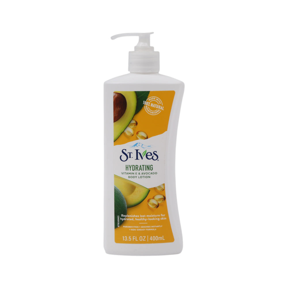 ST.IVES HYDRATING VITAMIN E & AVOVADO BODY LOTION 400ML
