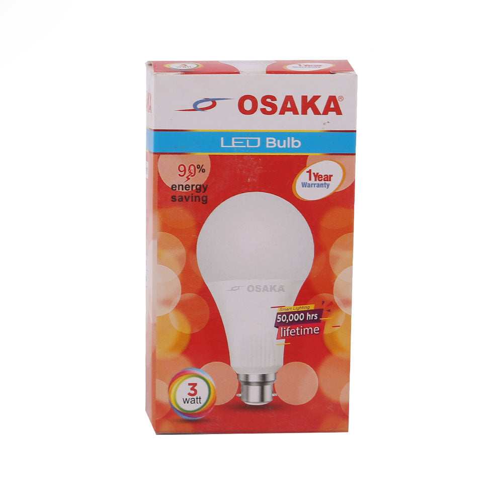 OSAKA 3 WATT DAY LIGHT LED BULB B22 – Al-Fatah