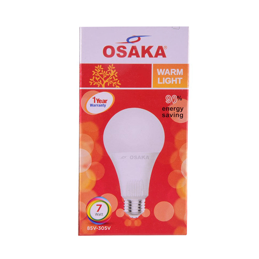 OSAKA 7 WATT WARM LIGHT LED BULB E27 – Al-Fatah