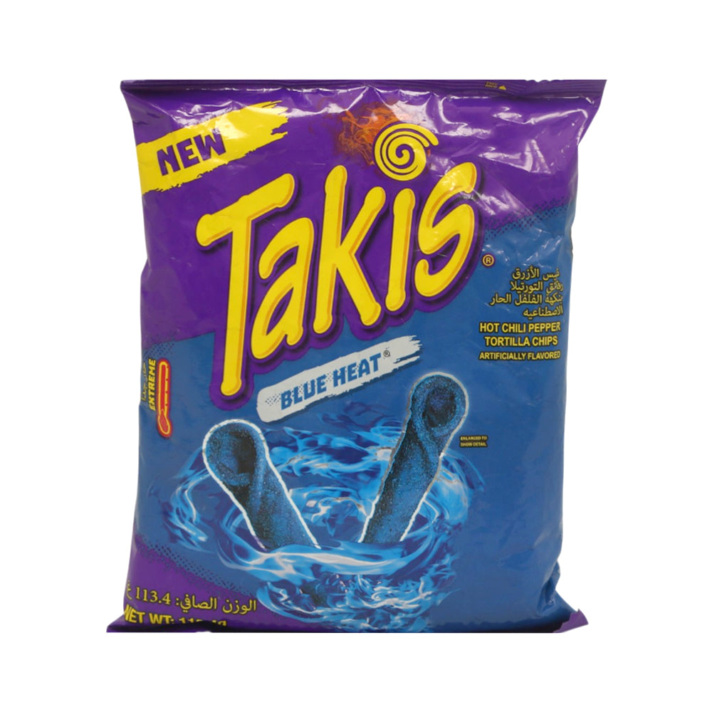TAKIS CHIPS FUEGO HOT BLUE HEAT TORTILA 113.4 GM