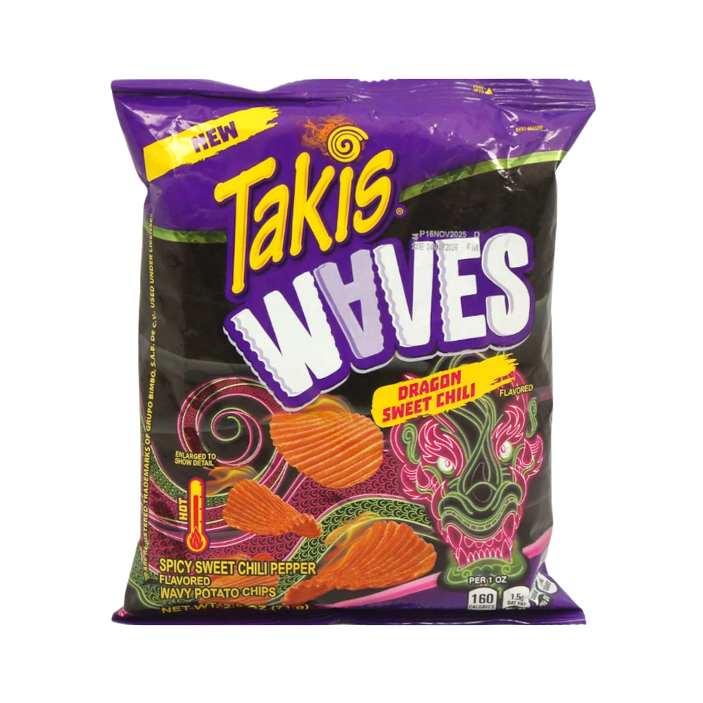 TAKIS CHIPS WAVY DRAGON SWEET CHILI SPICY PEPPER 71 GM