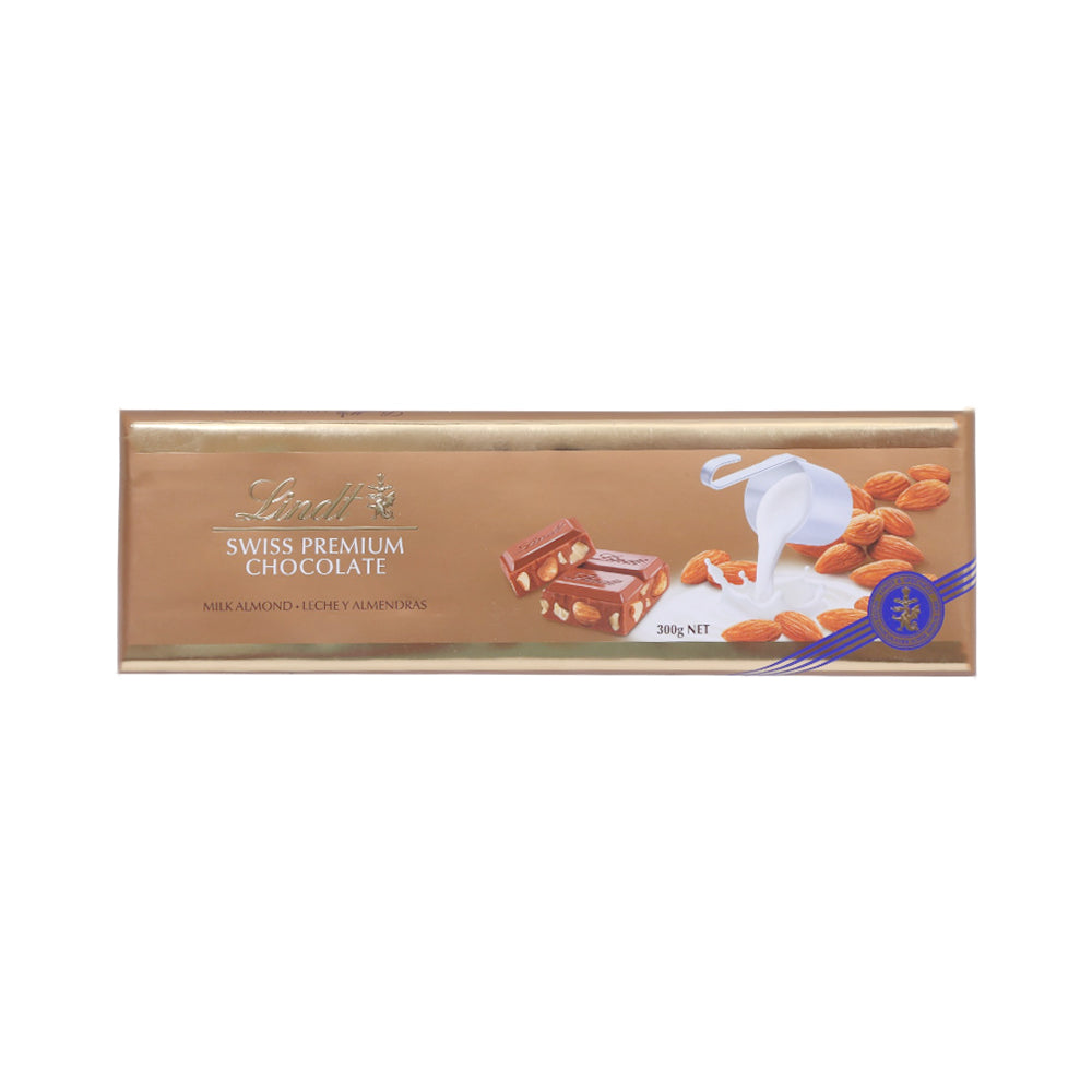 LINDT PREMIUM CHOCOLATE GOLD MILK ALMOND 300 GM