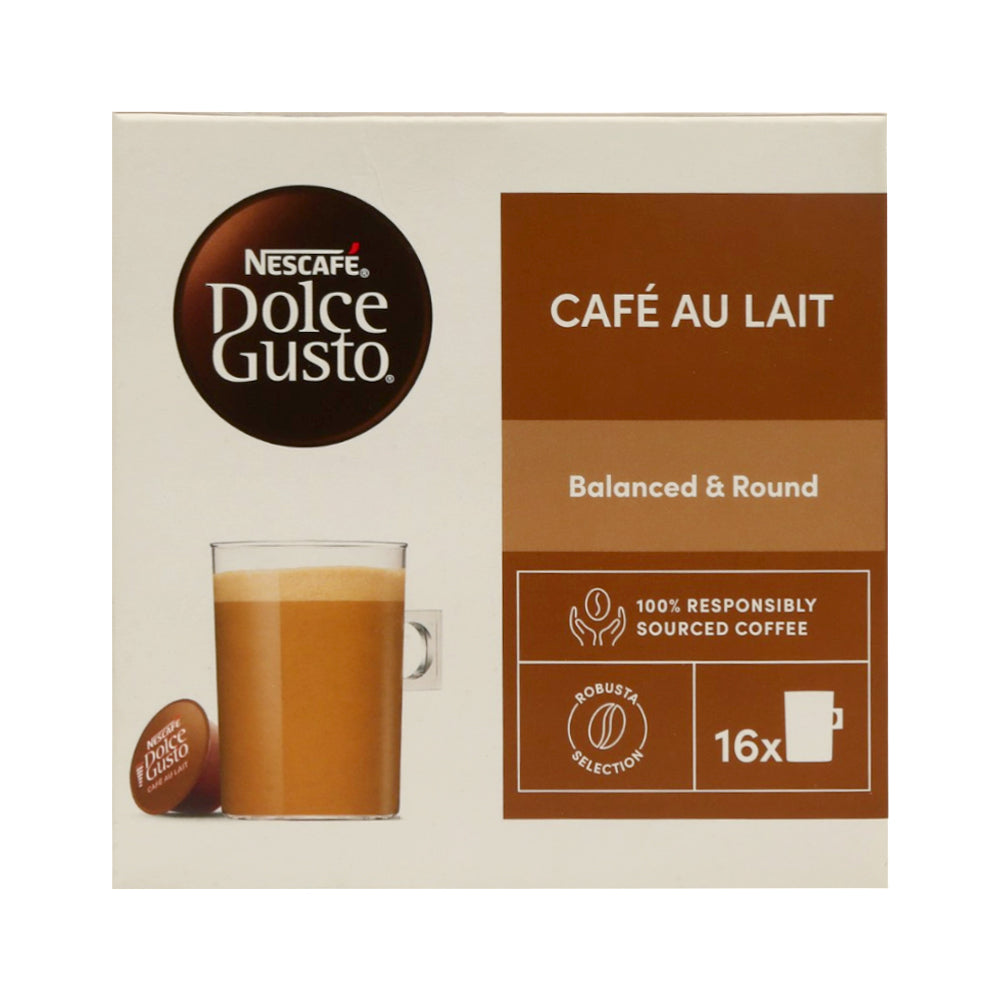 NESCAFE COFFEE DOLCE GUSTO WITH MILK BALANCED & ROUND 160  G